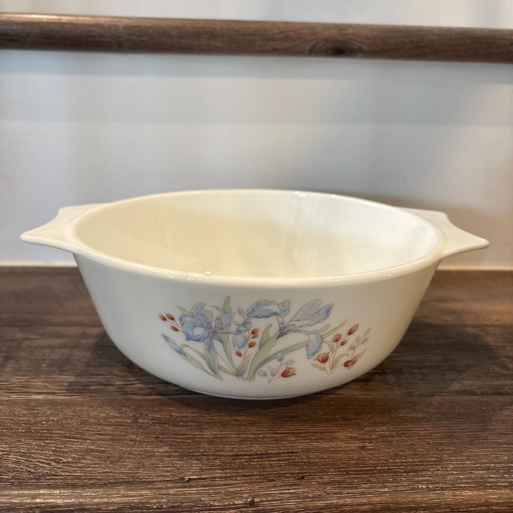 Vintage Pyrex Blue Iris Bowl England